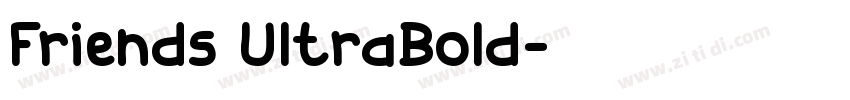 Friends UltraBold字体转换